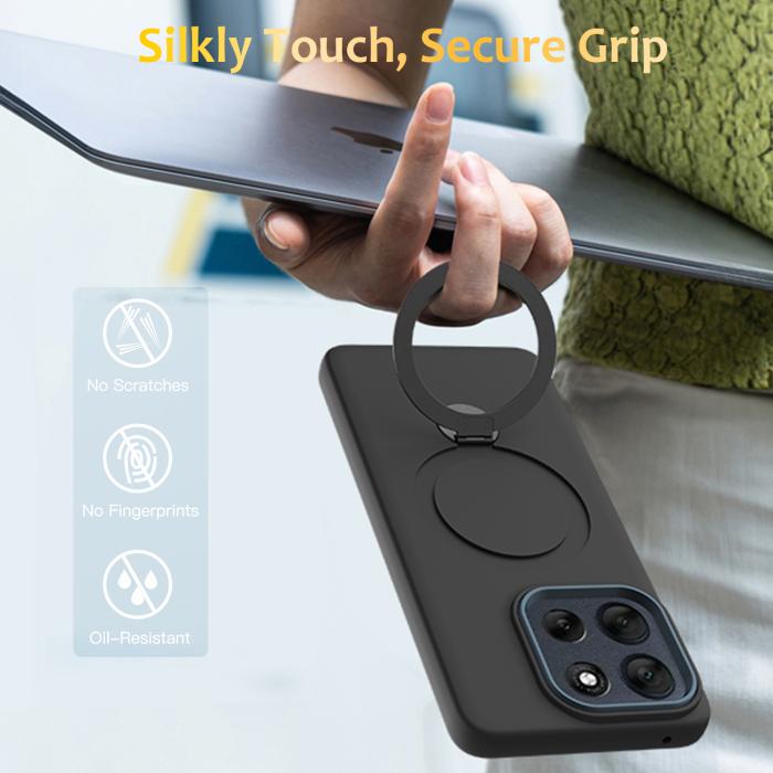 Bild 2, Motorola Edge 60 Pro Skal MagSafe Kickstand Hybrid Svart