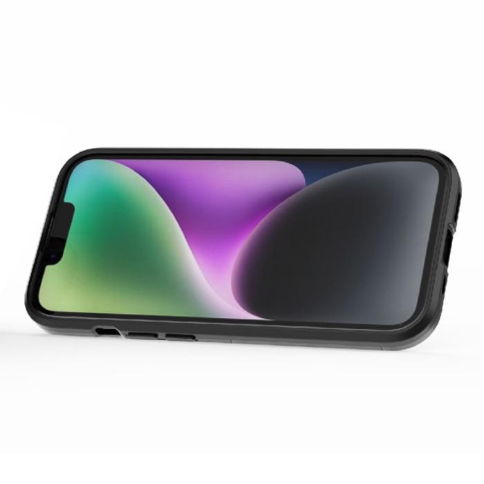 Bild 3, iPhone 15 Skal Hybrid Armor Ring Svart