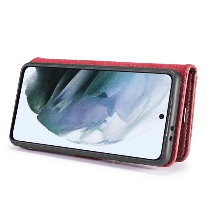 Bild 4, DG.MING Samsung Galaxy S21 FE 2in1 Magnet Fodral / Skal Vinröd