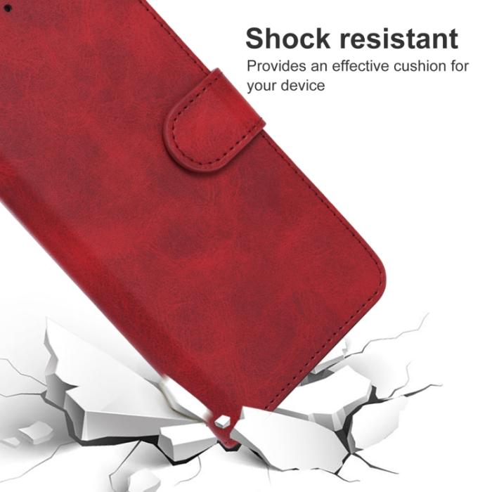 Bild 5, Motorola Moto G22 Fodral Läder Röd