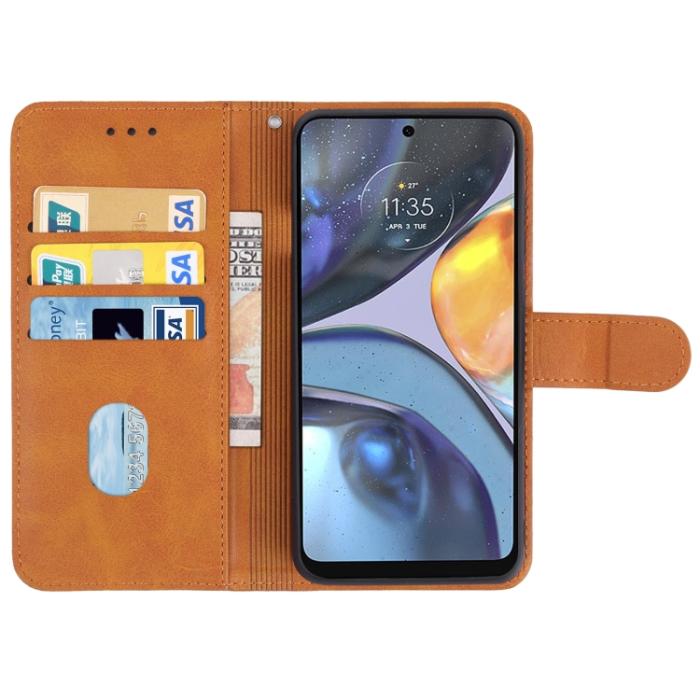 Bild 3, Motorola Moto G22 Fodral Läder Brun