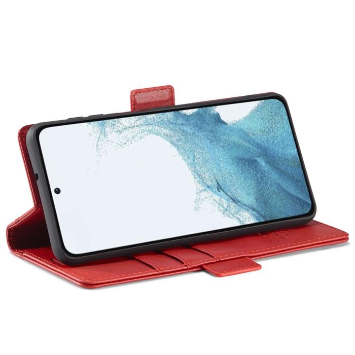 Bild 3, LC.IMEEKE Samsung Galaxy S23 Plus Fodral Läder Röd