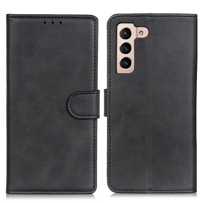 Bild 1, Samsung Galaxy S23 Fodral Solid Läder Svart