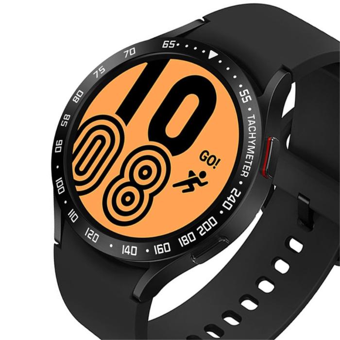 Bild 2, Bezel Skyddande Ring Galaxy Watch4 Classic 44 mm Svart/Vit