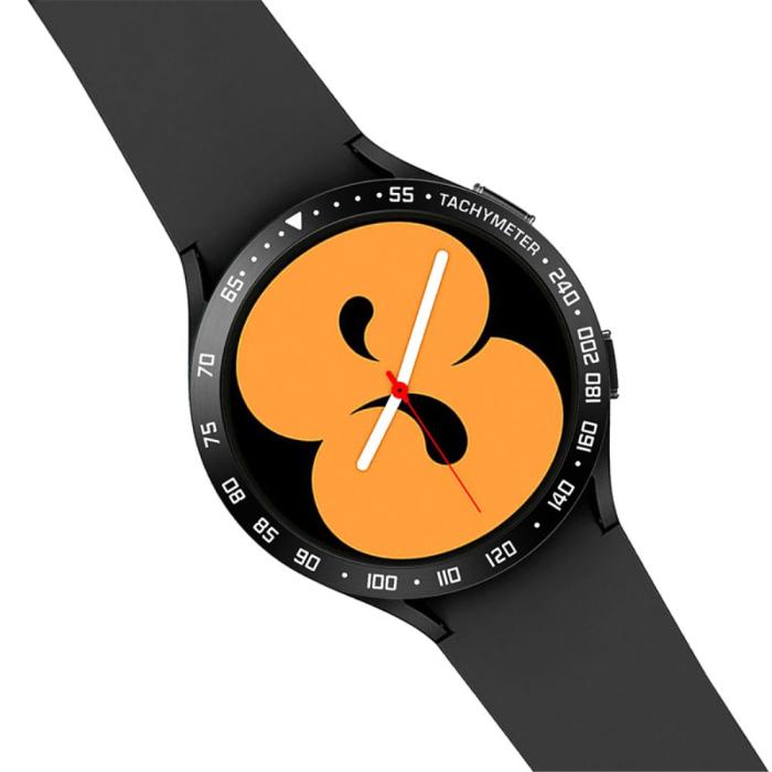 Bild 3, Bezel Skyddande Ring Galaxy Watch4 Classic 44 mm Svart/Vit
