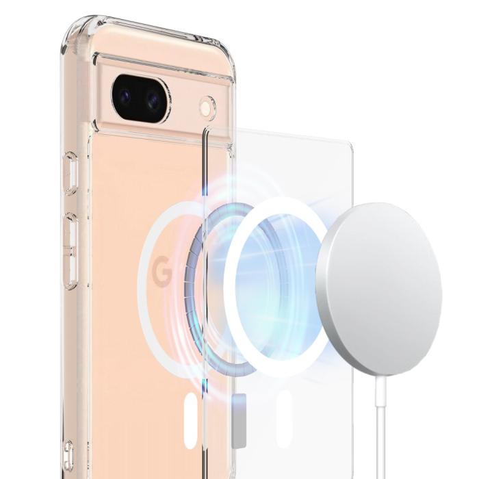 Bild 2, Google Pixel 8A Skal Magsafe Akryl/TPU Transparent