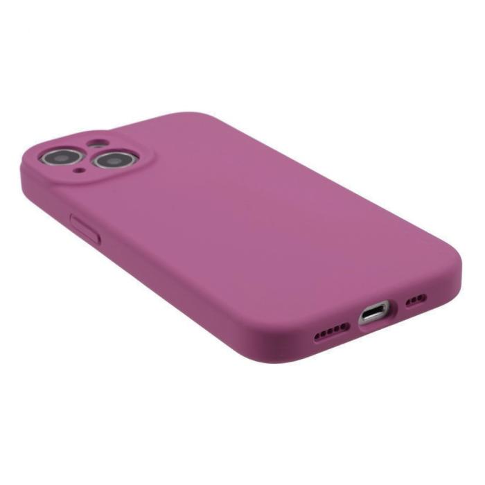 Bild 5, iPhone 15 Plus Skal Liquid Silikon Rosa Pitaya
