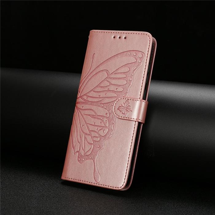 Bild 6, Samsung Galaxy S26 Fodral Fjäril Tryck Roséguld