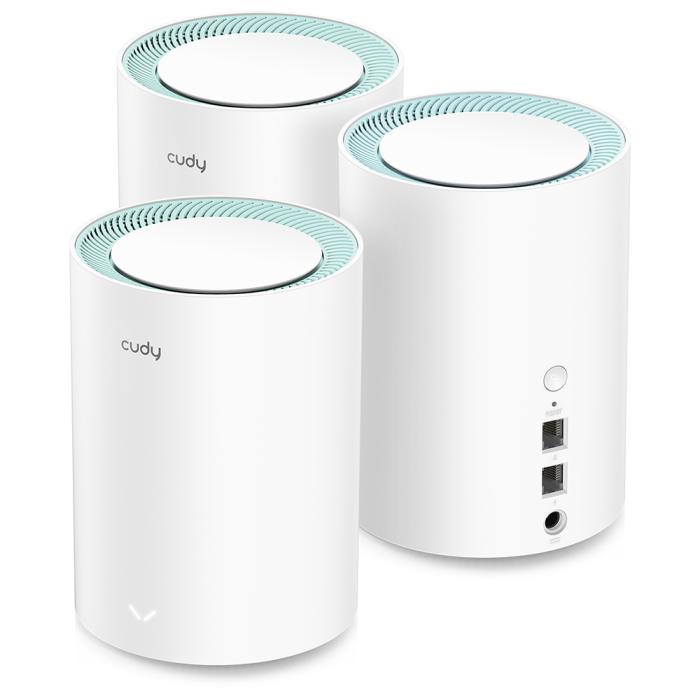 Bild 2, Cudy Mesh Solution M1300 3-pack AC1200 Gigabit Vit