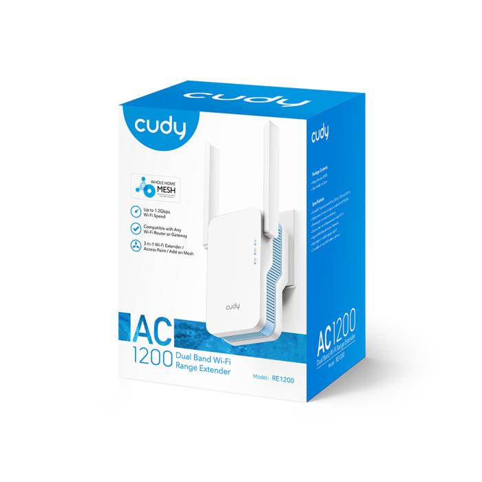 Bild 6, Cudy Wi-Fi Repeater RE1200 AC1200 Mesh Vit