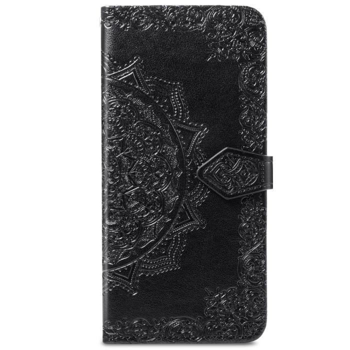 Bild 2, Samsung Galaxy S22 Plus Fodral Mandala Läder Svart