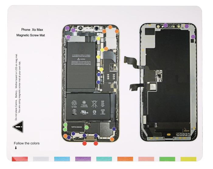 Bild 1, iPhone XS Max Magnetisk Skruvmatta