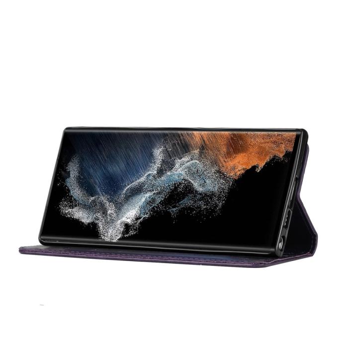 Bild 5, Samsung Galaxy S23 Ultra Fodral Med Tryck Mörk Lila