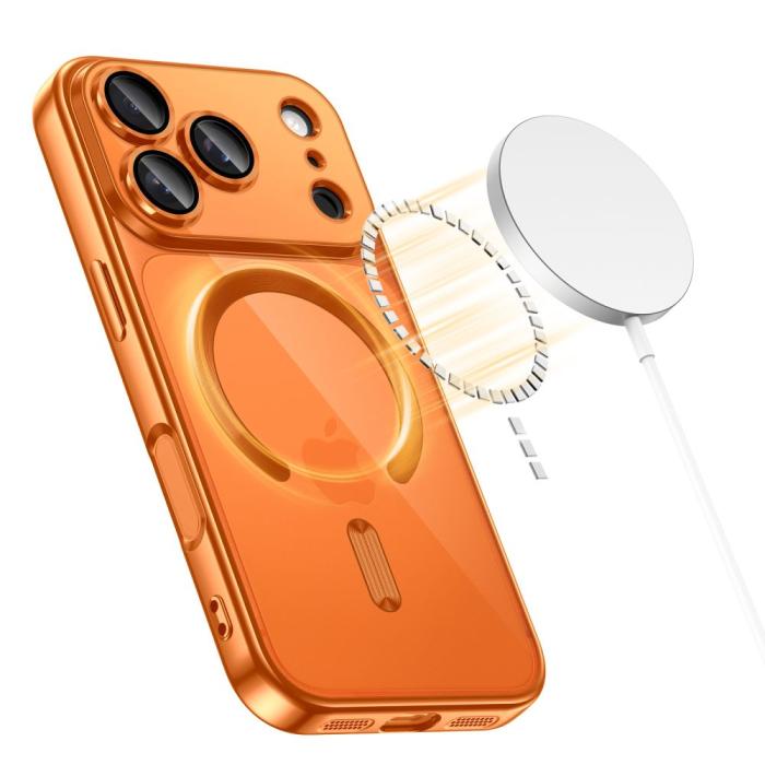 Bild 2, Tech-Protect iPhone 17 Pro Max Skal MagSafe MagFlex Cosmic Orange