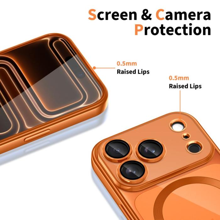 Bild 4, Tech-Protect iPhone 17 Pro Max Skal MagSafe MagFlex Cosmic Orange