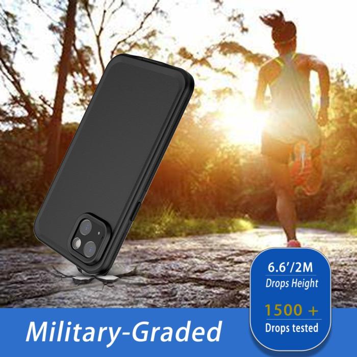 Bild 3, iPhone 15 Skal IP68 360 Vattentät Svart
