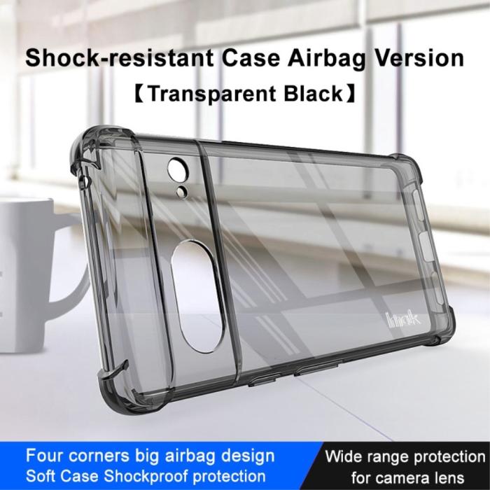 Bild 2, IMAK Google Pixel 7 Skal Shockproof Airbag Tonad Svart