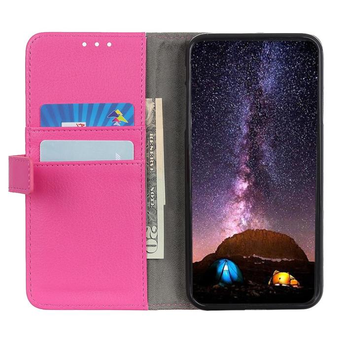Bild 2, Samsung Galaxy S10E Litchi Fodral - Rosa