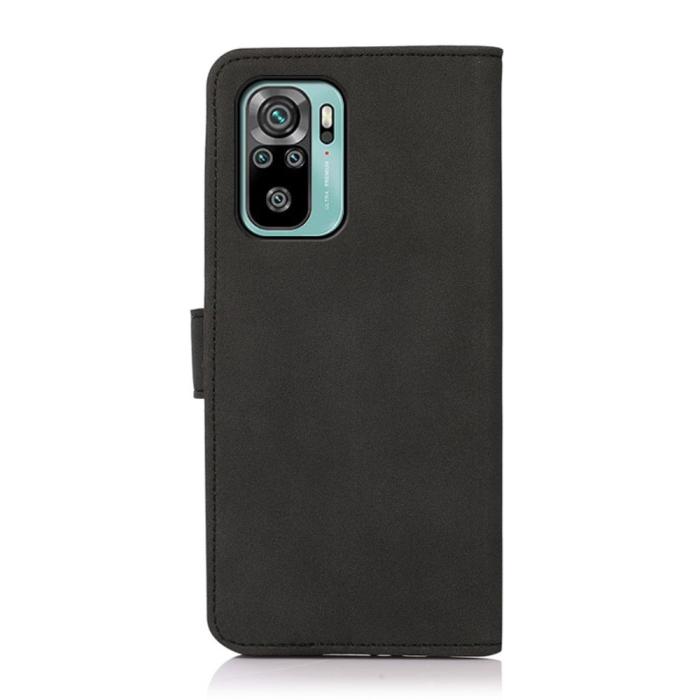Bild 3, Xiaomi Redmi Note 10S - KHAZNEH Retro Läder Fodral - Svart