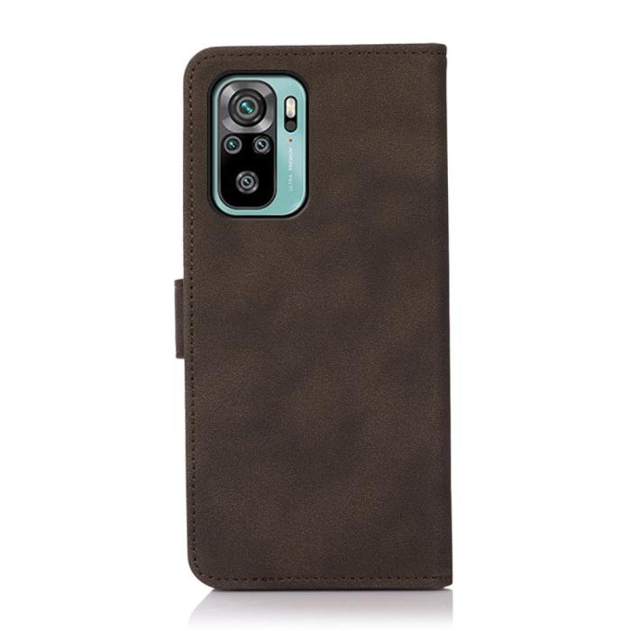 Bild 3, Xiaomi Redmi Note 10S - KHAZNEH Retro Läder Fodral - Brun