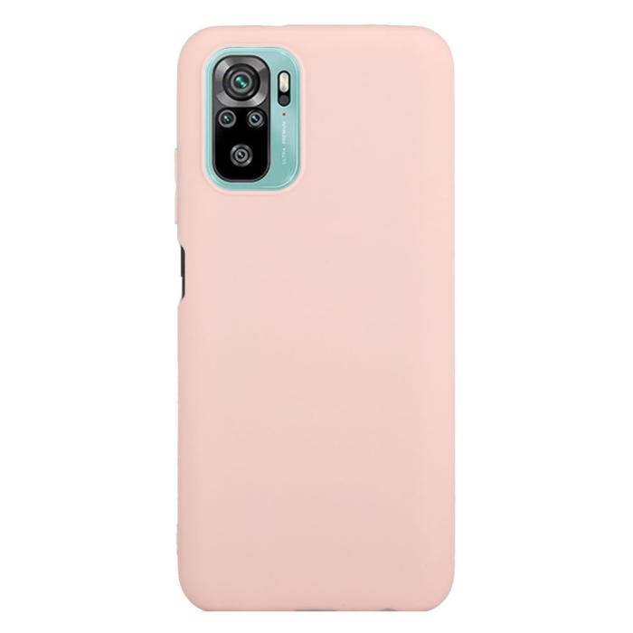 Bild 1, Xiaomi Redmi Note 10S - Matt Shockproof TPU Skal - Ljus Rosa