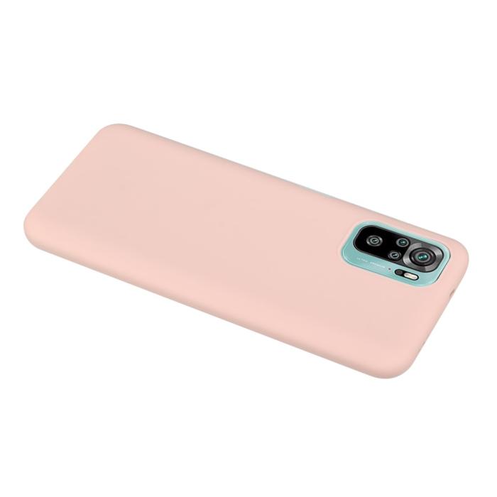 Bild 3, Xiaomi Redmi Note 10S - Matt Shockproof TPU Skal - Ljus Rosa