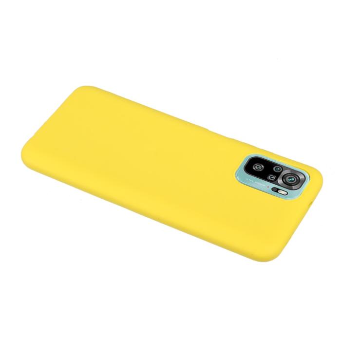Bild 3, Xiaomi Redmi Note 10S - Matt Shockproof TPU Skal - Gul
