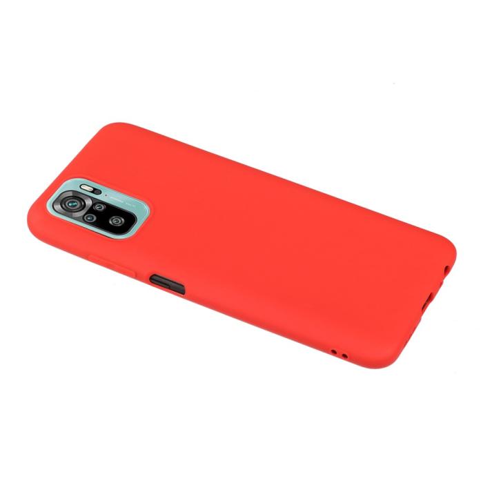 Bild 2, Xiaomi Redmi Note 10S - Matt Shockproof TPU Skal - Röd