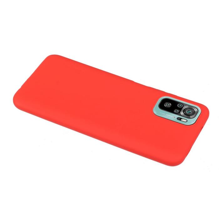Bild 3, Xiaomi Redmi Note 10S - Matt Shockproof TPU Skal - Röd