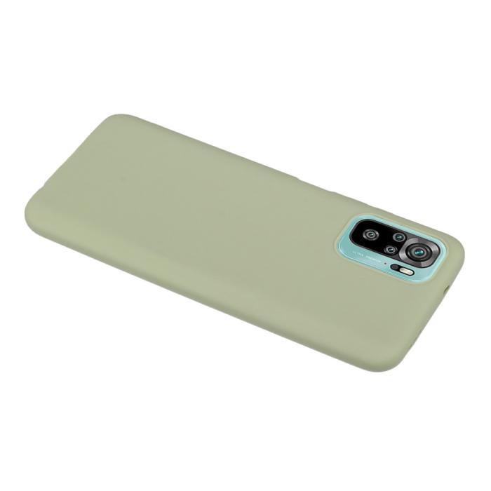 Bild 3, Xiaomi Redmi Note 10S - Matt Shockproof TPU Skal - Grön