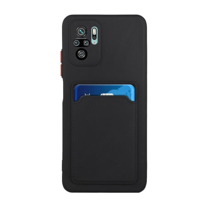 Bild 2, Xiaomi Redmi Note 10S - TPU Skal Med Kortfack - Svart