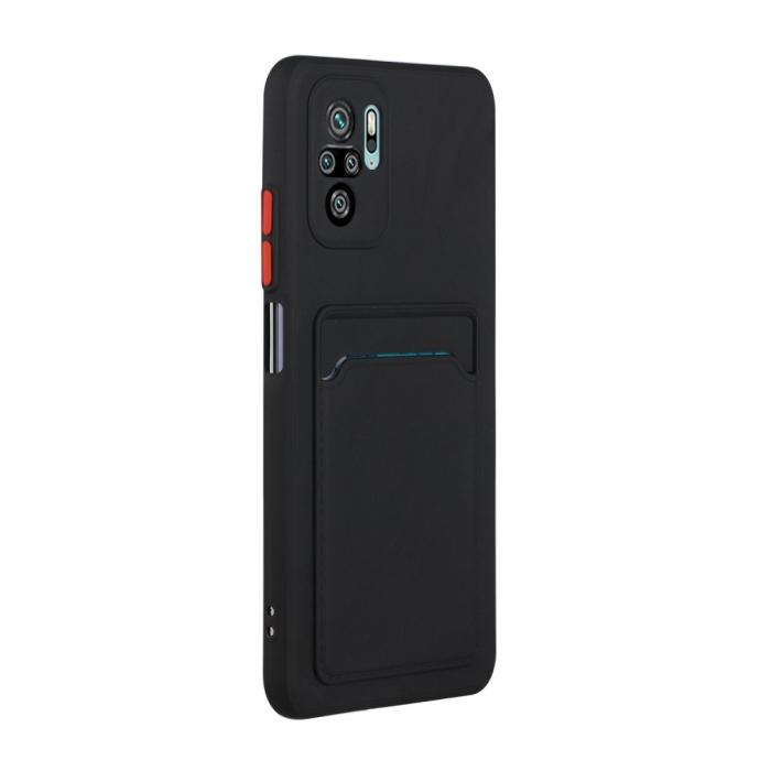 Bild 3, Xiaomi Redmi Note 10S - TPU Skal Med Kortfack - Svart