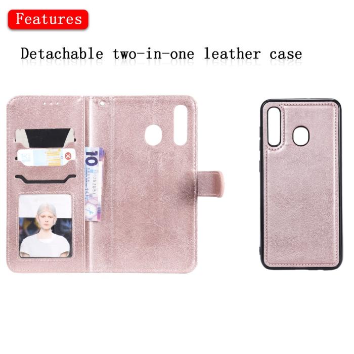 Bild 4, Samsung Galaxy A50 - Plånboksfodral / Magnet Skal - Roséguld