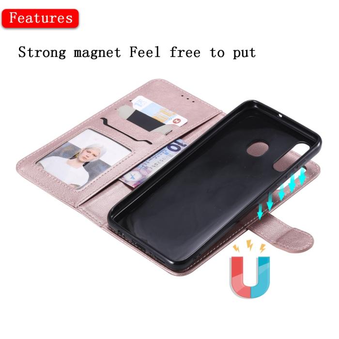 Bild 5, Samsung Galaxy A50 - Plånboksfodral / Magnet Skal - Roséguld