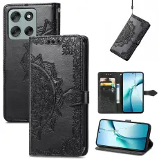 Motorola Moto G56 5G Fodral Mandala L&auml;der Svart