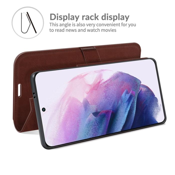 Bild 5, Samsung Galaxy S22 Fodral Läder Brun
