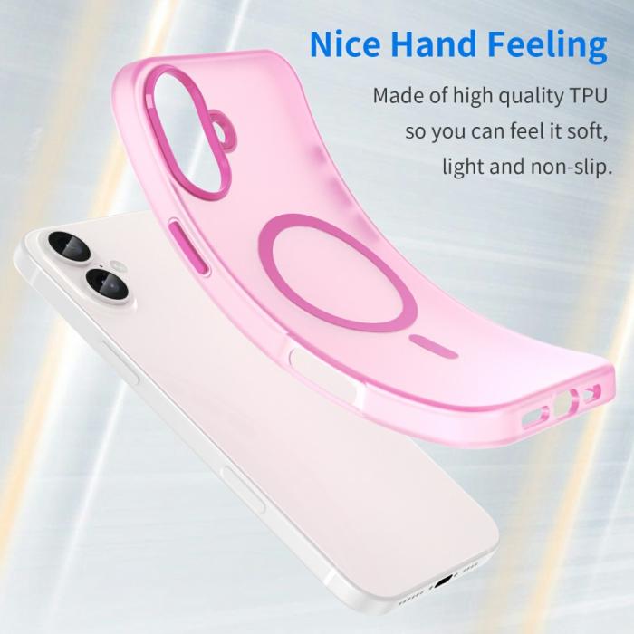 Bild 4, iPhone 16 Plus Skal MagSafe Slim Matt Rosa