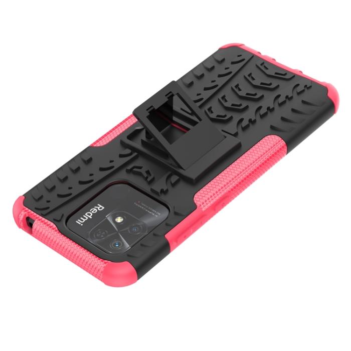Bild 6, Xiaomi Redmi 10C Skal Ultimata Stöttåligt med Stöd Rosa