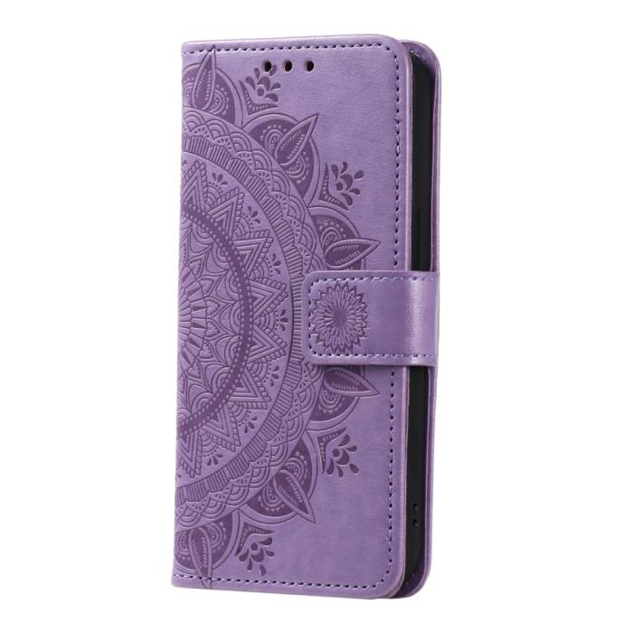 Bild 5, Samsung Galaxy S23 Fodral Mandala Läder Lila