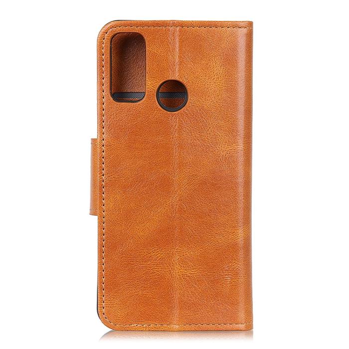 Bild 2, Xiaomi Redmi 9C Fodral Crazy Horse Läder Brun