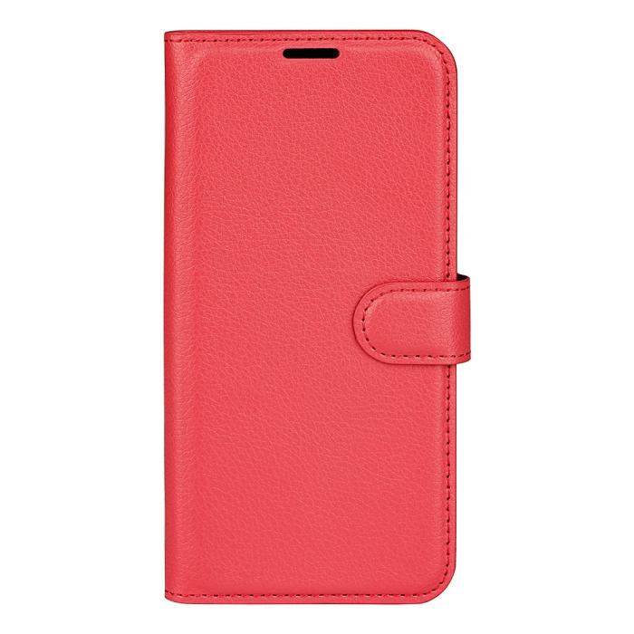 Bild 2, Motorola Moto G71 Fodral Litchi Textur Röd