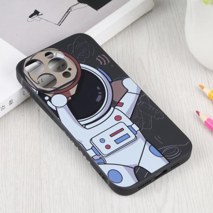 Bild 2, iPhone 14 Pro Skal Spaceman Svart/Beige