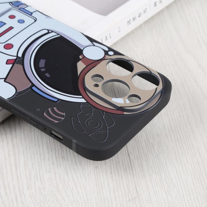 Bild 5, iPhone 14 Pro Skal Spaceman Svart/Beige