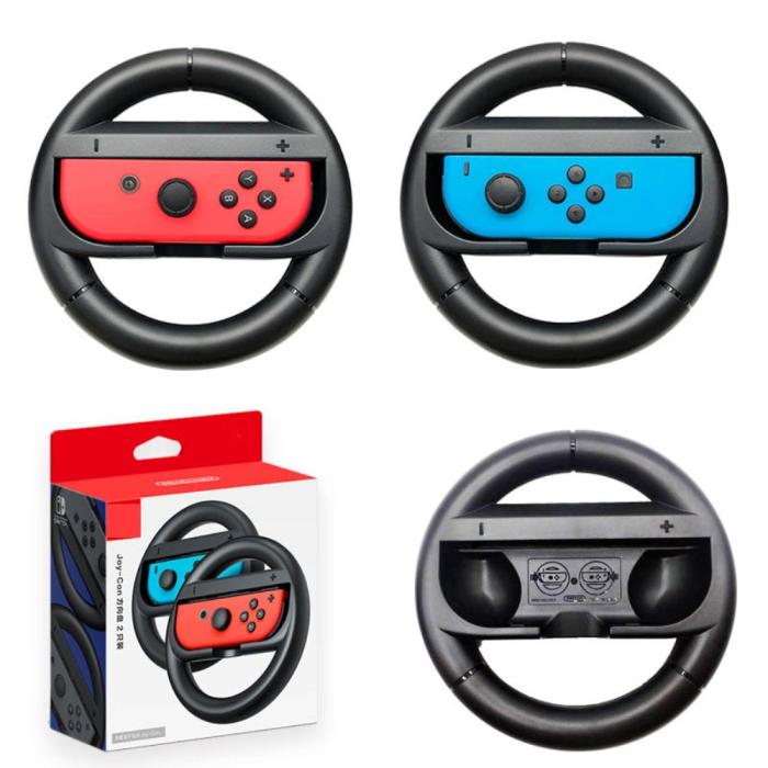Bild 3, 2-PACK Ratt / Wheel Pair Nintendo Switch Joy-Con Svart