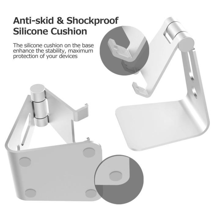 Bild 2, 270° Mobilhållare för Skrivbord - Silver