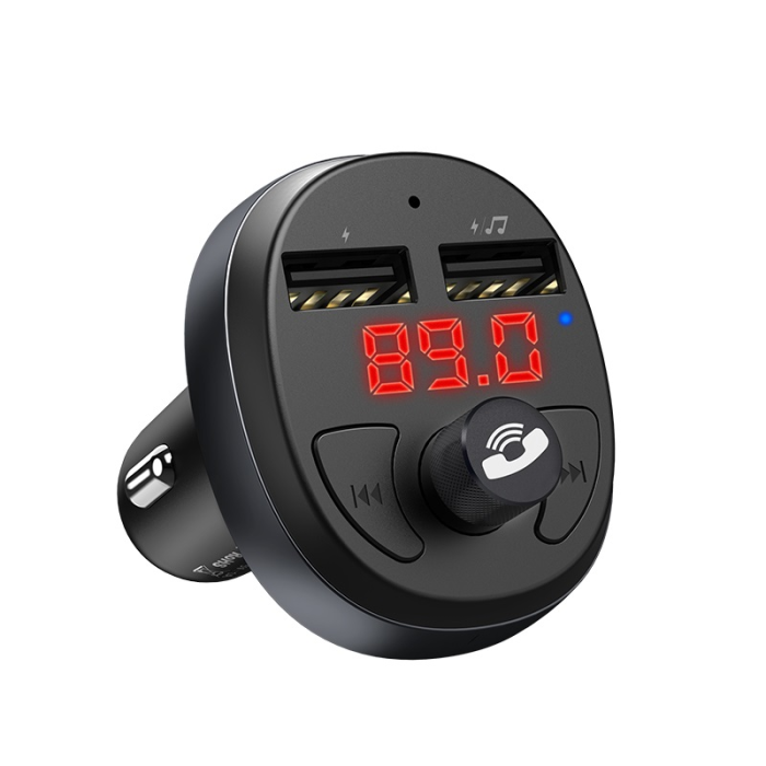 Bild 1, HOCO Bluetooth FM Sändare 2x USB - Svart