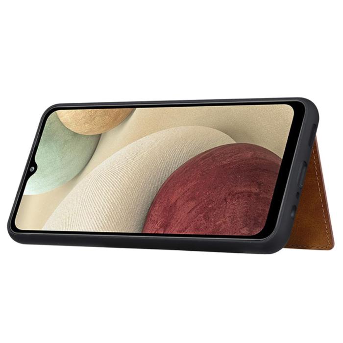 Bild 4, Samsung Galaxy A05s 4G Läder Skal Med Kortfack Svart