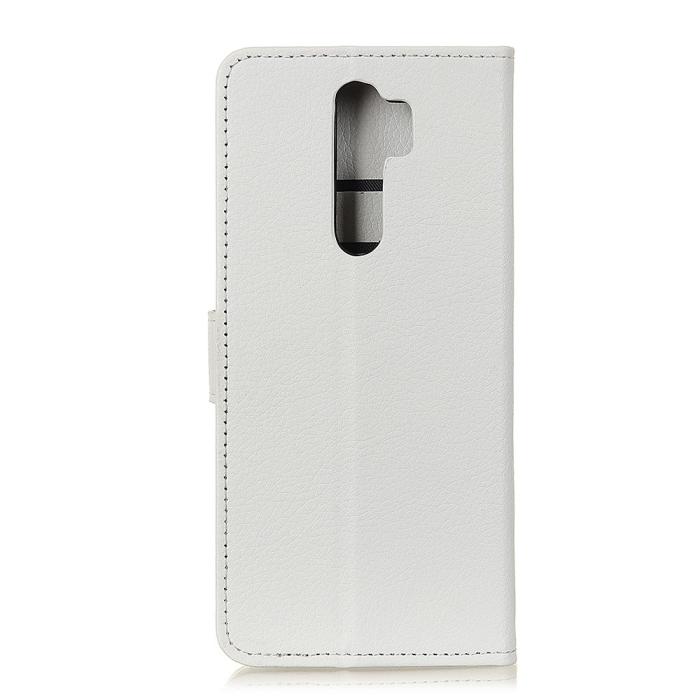 Bild 3, Xiaomi Redmi 9 - Litchi Fodral - Vit