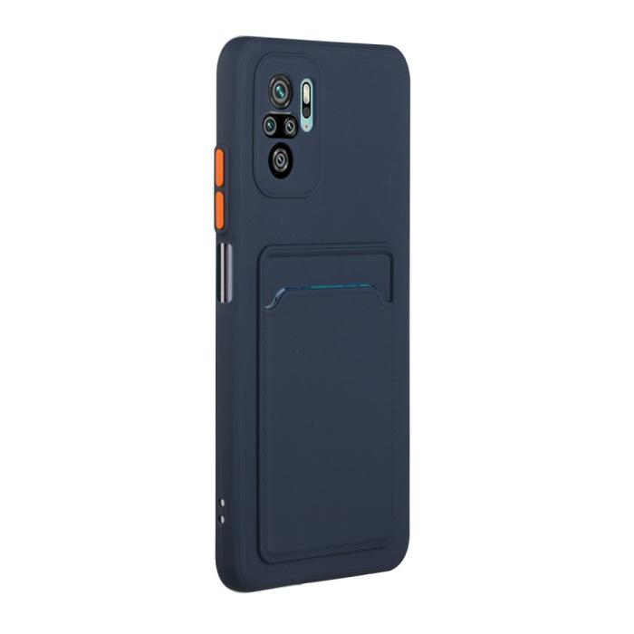 Bild 3, Xiaomi Redmi Note 10S - TPU Skal Med Kortfack - Mörk Blå