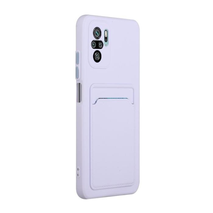 Bild 3, Xiaomi Redmi Note 10S - TPU Skal Med Kortfack - Lila